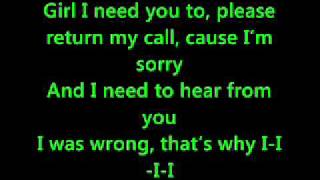 TREY SONGZ PLEASE RETURN MY CALL LYRICS.wmv