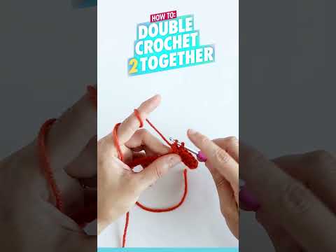How to Crochet: Double Crochet 2 Together (DC2TOG) - Beginner Amigurumi Tutorial