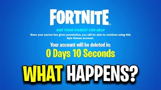 What Happens When Epic Games DELETE Your Fortnite Account?!