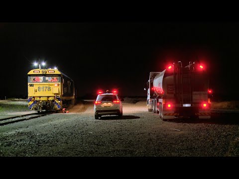 7731V Grain Train Refueling And Crew Change At Gheringhap (7/12/2020) - PoathTV Australian Railways