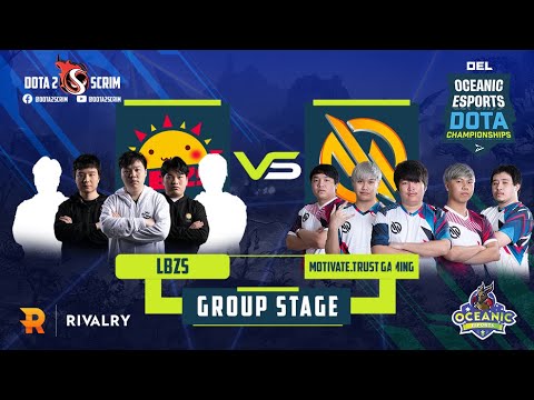 LBZS vs Motivate Trust Gaming - Oceanic Esports Dota Championships - Group Stage - B02