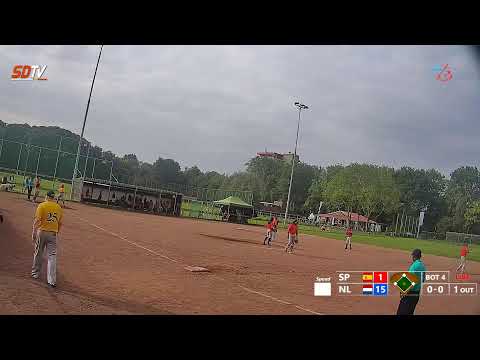 Heren softbalwedstrijd Cerveceros Spain - Dutch National Team
