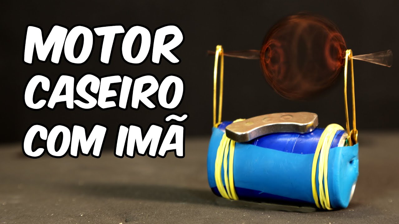 Como fazer um MOTOR elétrico com um ÍMÃ (EXPERIÊNCIA de FÍSICA)
