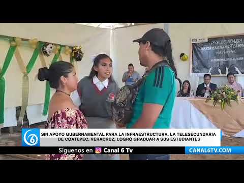 Sin apoyo gubernamental para la infraestructura, la Telesecundaria de Coatepec, Veracruz