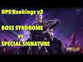 KOF ALLSTAR DPS Rankings V2 Boss Syndrome Vs Special Signature