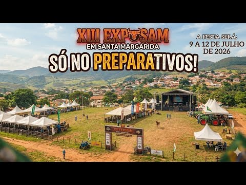 XIII Exposam em Santa margarida-MG só nos preparativos #interior #minasgerais #drone #djibrasil