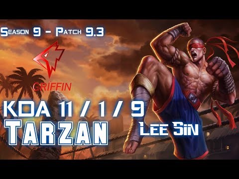 GRF Tarzan LEE SIN vs JARVAN IV Jungle - Patch 9.3 KR Ranked