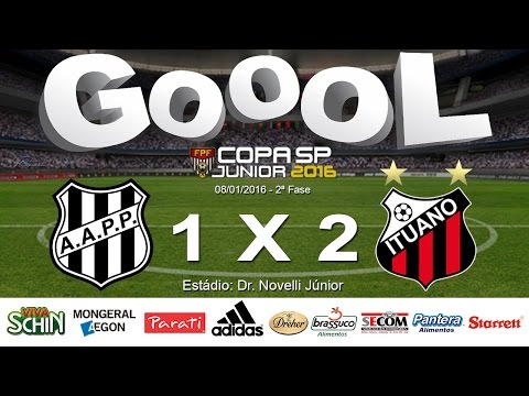 Gols - Ponte Preta X Ituano Copa São Paulo de Futebol Júnior 2ª Fase