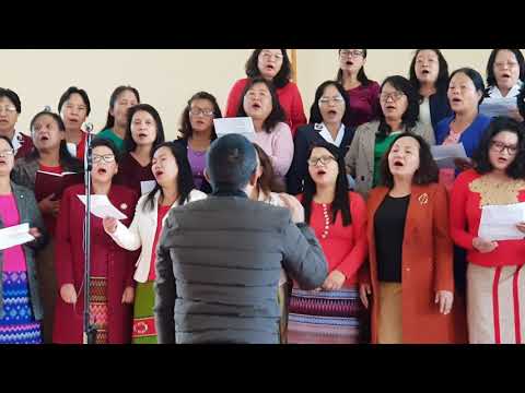 Aizawl Temple Corps Home League Songsters at Christmas Service (25.12.2018)
