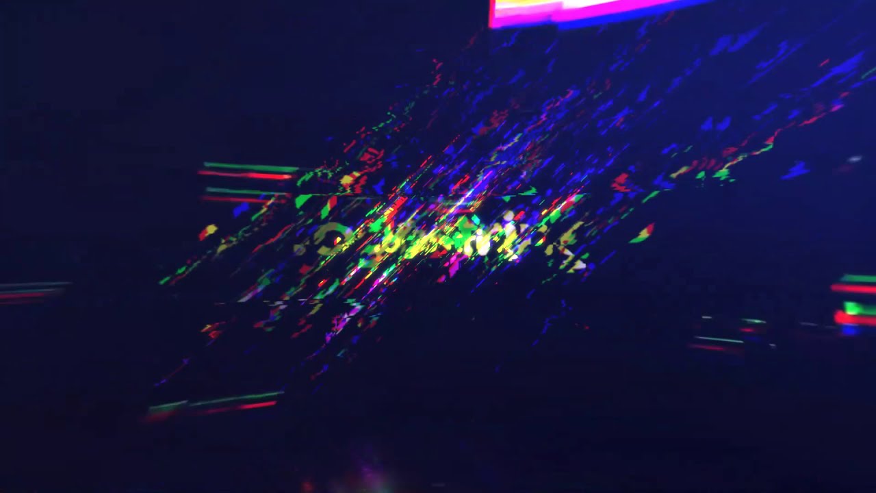 Static Glitch Logo Animation