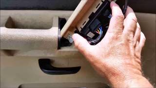 Replacing master window switches on a 2007-2014 GMC/Chevrolet 1500 pickup