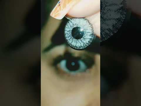 Trending Lenses | Crystal Grey Colored Contacts | My Review | Unboxing | How to Put Contact Lenses