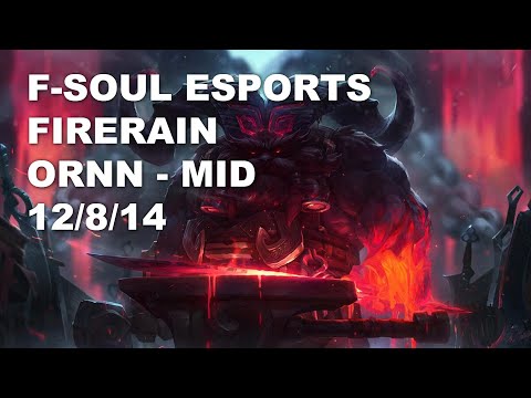 F-Soul Esports FireRain Mid Ornn vs Pantheon - KR Challenger Rank Game 10.7