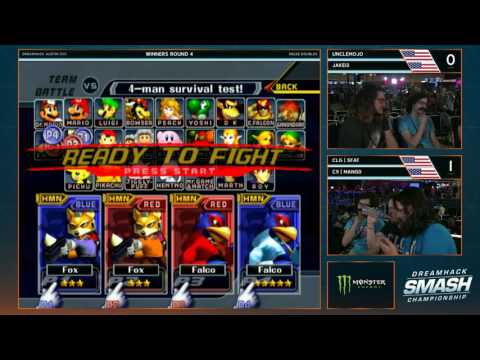 DHA 2017 SSBM Doubles - UncleMojo & Jake13 Vs. CLG | SFAT & C9 | Mango - Smash Melee