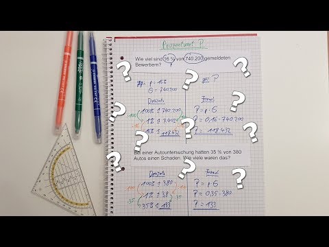 ☺Prozentwert berechnen für Dummies☺ - mit Dreisatz und Formel