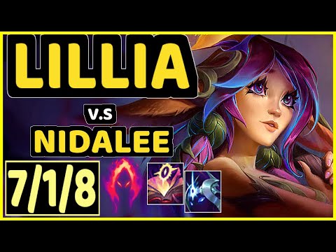 LILLIA vs NIDALEE - 7/1/8 KDA JUNGLE CHALLENGER GAMEPLAY - KR