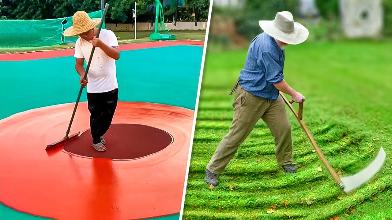 Vídeos Satisfatórios de Trabalhadores Fazendo Seu Trabalho Perfeitamente