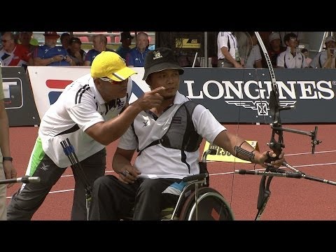 Hanreuchai Netsiri v Paul Browne – recurve men W2 gold | 2013 Bangkok World Archery Para Champs