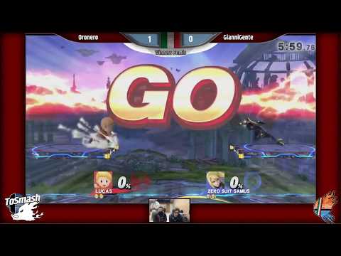 CuSmash 4 - OroNero (Zero Suit Samus) vs GianniGente (ROB, Lucas, Diddy Kong) - Winners Semis