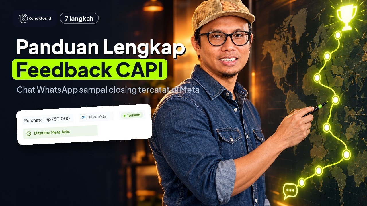Complete Feedback CAPI guide: WhatsApp closings recorded in Meta in 7 minutes (Indonesian narration)