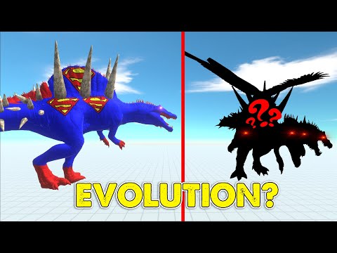 DINOSAUR SPINOSAURUS SUPERMAN EVOLUTION - EPIC DINOSAUR BATTLE - Animal Revolt Battle Simulator