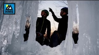 preview picture of video 'Druhá Koza - poslední ledy, než je definitivně vezme jaro k moři - Ice climbing in Czech !'