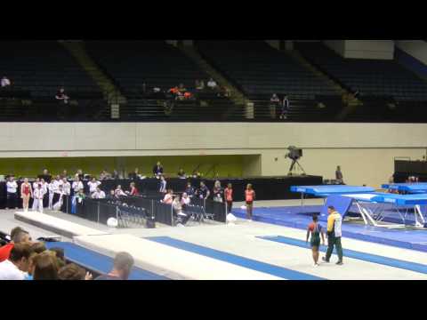2014 Worlds Tumbling Anna Korobeinikova RUS 2nd pass Prelims Women