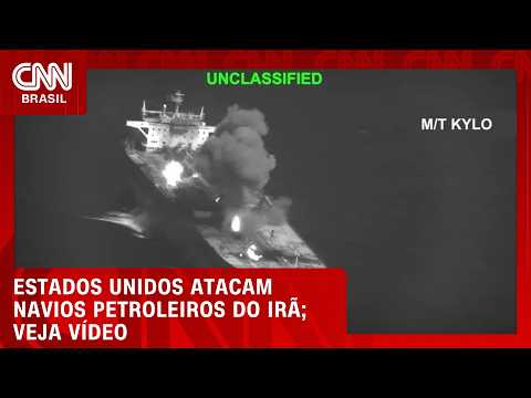 Veja o momento em que os EUA atacam petroleiros do Irã | CNN BRASIL
