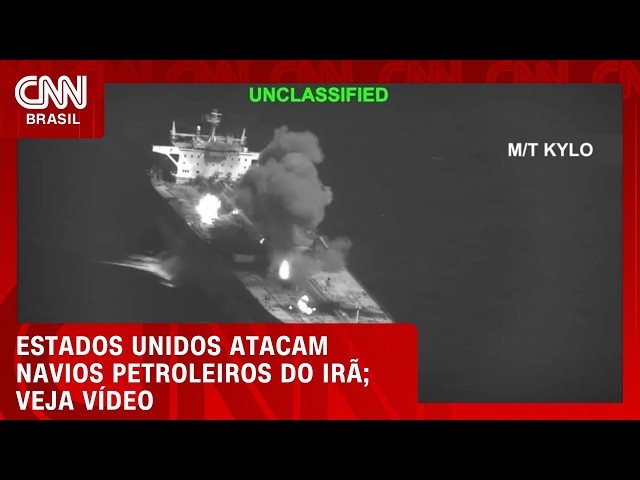 Veja o momento em que os EUA atacam petroleiros do Irã | CNN BRASIL