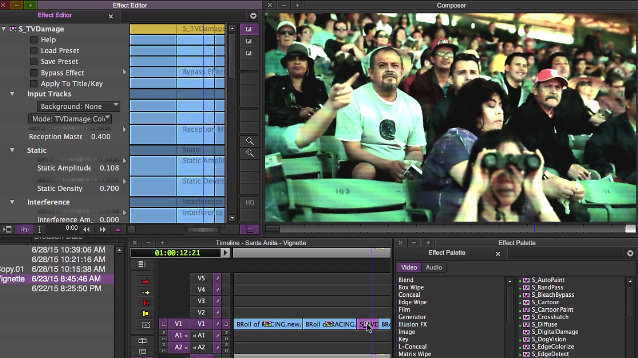 Sapphire Stylize Effects for Avid Media Composer - TV Damage
