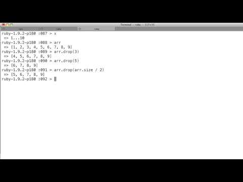 Ruby Enumerable Methods Drop Drop_while