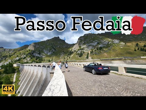🇮🇹 Driving over Fedaia dam from Malga Ciapela to Canazei #scenicdrive