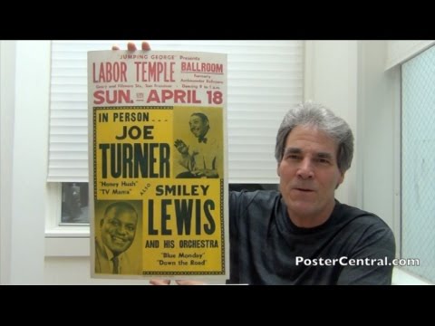 Big Joe Turner Window Card 1954 “The Boss of the Blues”