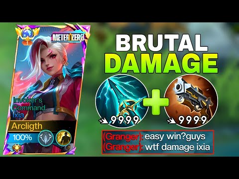 NEW INSANE REVEAL DAMAGE BUILD IXIA 2025!!BEST 1 HIT BUILD IXIA -Mobile Legends
