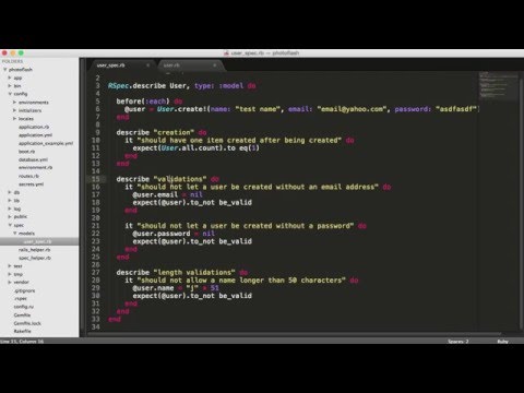 Length validation tests and documentation options in RSpec