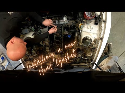 Installing a Head Gasket on a Toyota MK3 Supra Build 7M-GTE