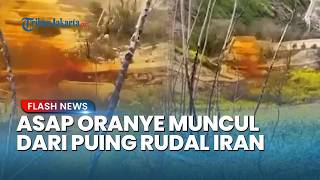 Warga Israel Dihebohkan dengan Asap Berwarna Oranye Muncul dari Puing Rudal Iran Khawatir Beracun