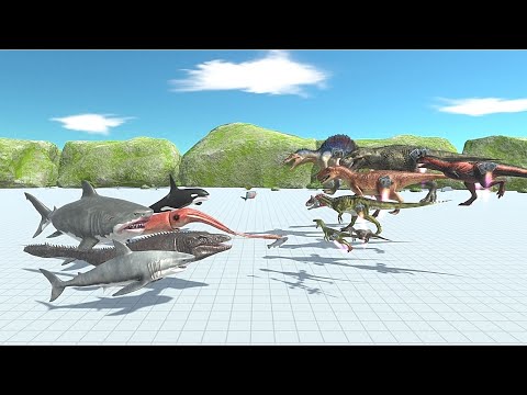 Aquatics VS Faction with Jet engine - Animal Revolt Battle Simulator