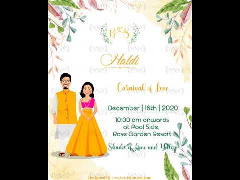 Enchanted Garden Theme Indian Wedding Invitation Video | WhatsApp : 8699033138 | 9878949765