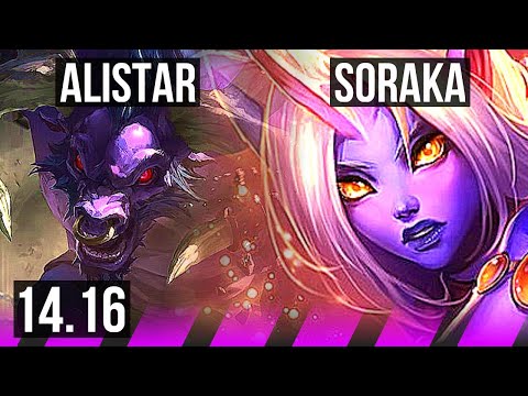 ALISTAR & Kai'Sa vs SORAKA & Ezreal (SUP) | 80% winrate, 2/2/13 | NA Grandmaster | 14.16
