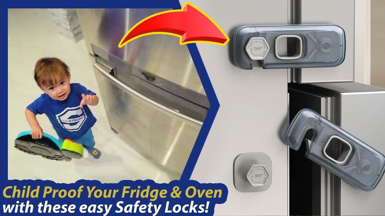 Baby Essentials, Child Proof Refrigerator Lock - Child Proofing Oven Lock, Child Safety Locks