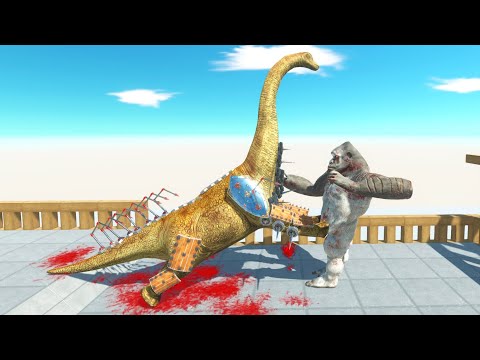 Brachiosaurus The Kicks Every Units | Animal Revolt Battle Simulator