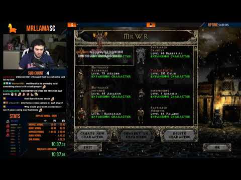 DIABLO 2 - Any% Hardcore Druid Speedruns (12/29/2020)