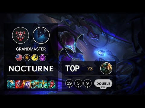 Nocturne Top vs Gangplank - NA Grandmaster Patch 11.10