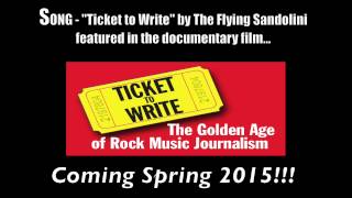SONG: &quot;Ticket to Write&quot; by the Flying Sandolini