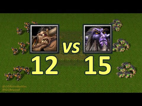 12 Tauren vs 15 Bears - Same Food - WarCraft III Retro Battles