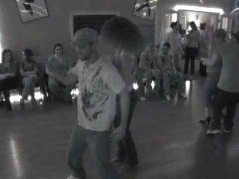 Tanja and Jean Pierre (JP) dancing salsa at Island Touch Social