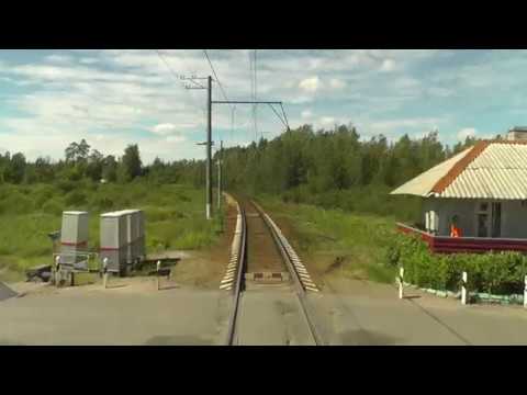 Train Driver's View: Nevskaya Dubrovka - Saint Petersburg Part 2 ( Cab ride view )