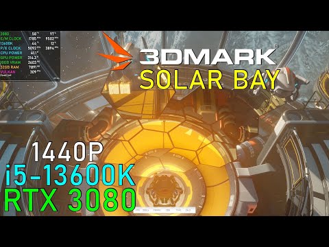3D Mark Solar Bay: RTX 3080 OC  + 13600K 5.2GHz - 1440P