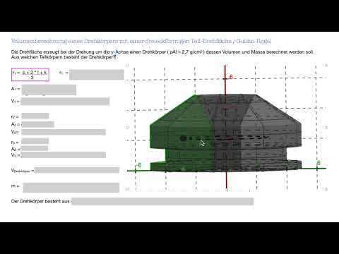 Drehkörper III  : Guldin Regel